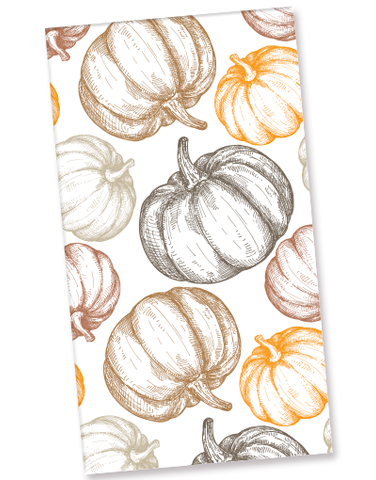 Rustic Pumpkins Guest Towel Napkins (36 Count)