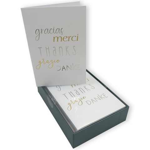 Around The World Thanks Thank You Note Cards