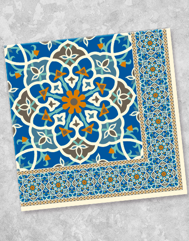 Ethereal Blues Beverage Napkins (40 Count)