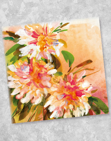 Painted Beauty Beverage Napkins (40 Count)