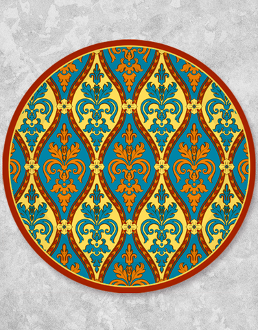 Moroccan Damask Dessert Plates