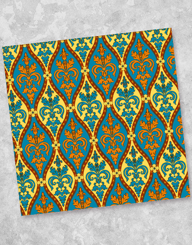 Moroccan Damask Beverage Napkins (40 Count)