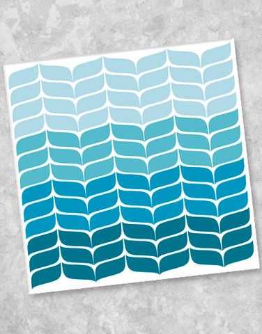 Ombre Chevron Beverage Napkins (40 Count)