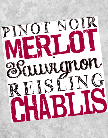 Wine List Beverage Napkins (40 Count)