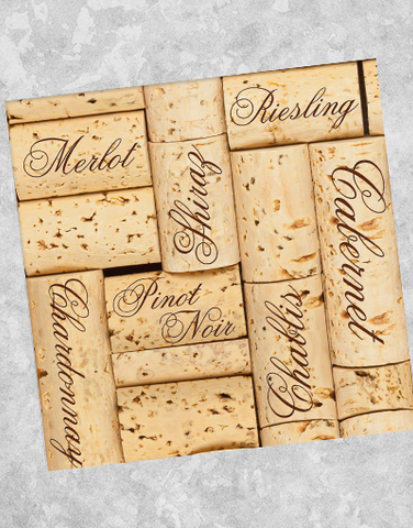 Wines of the World Beverage Napkins (40 Count)