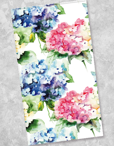 Watercolor Hydrangea Guest Towel Napkins (40 Count)