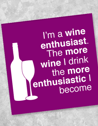 Wine Enthusiast Beverage Napkins (40 Count)