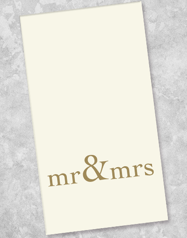 Mr. & Mrs. Guest Towel Napkins (40 Count)