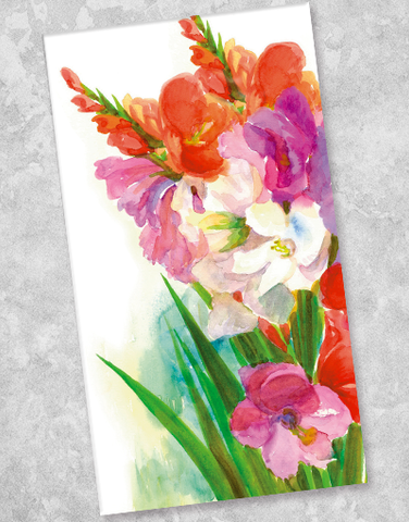 Glorious Gladiolas Guest Towel Napkins (40 Count)