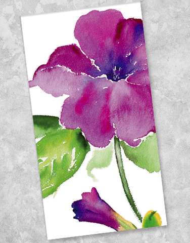 Purple Petunia Guest Towel Napkins (40 Count)