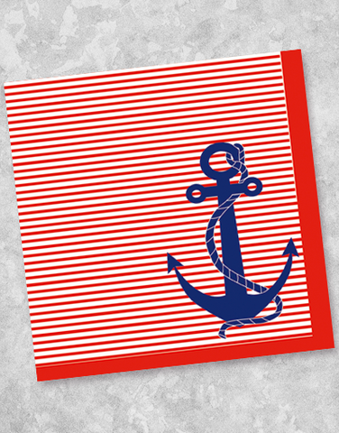 Blue Anchor Beverage Napkins (40 Count)
