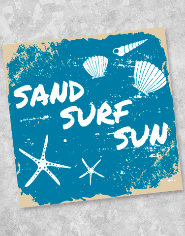 Sand Surf Sun Beverage Napkins (40 Count)