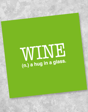 Hug In a Glass Beverage Napkins (40 Count)