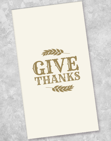 Give Thanks Guest Towel Napkins (40 Count)