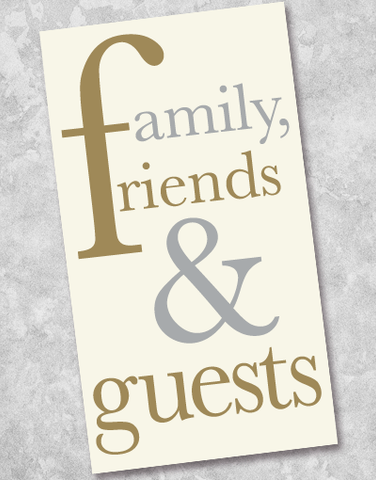 Family Friends & Guests Guest Towel Napkins (40 Count)