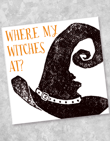 Where My Witches At Beverage Napkins (40 Count)