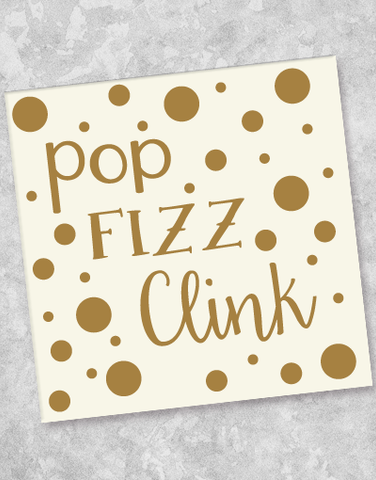 Pop Fizz Clink Beverage Napkins (40 Count)