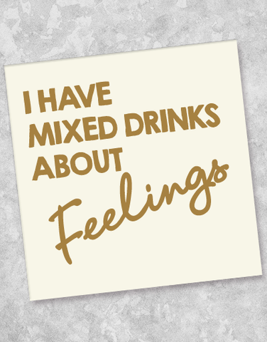Mixed Feelings Beverage Napkins (40 Count)