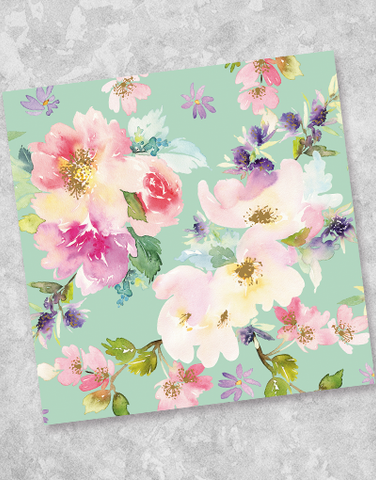 Blossom Whispers Beverage Napkins (40 Count)