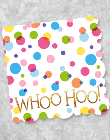 Whoo Hoo Dots Beverage Napkins (20 Count)