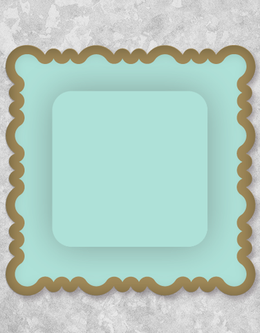 Golden Trim Mint Dessert Plates (8 Count)