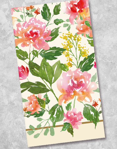 Bohemian Blossoms Guest Towel Napkins (40 Count)