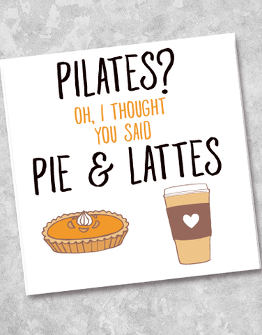 Pie & Lattes Beverage Napkins (40 Count)