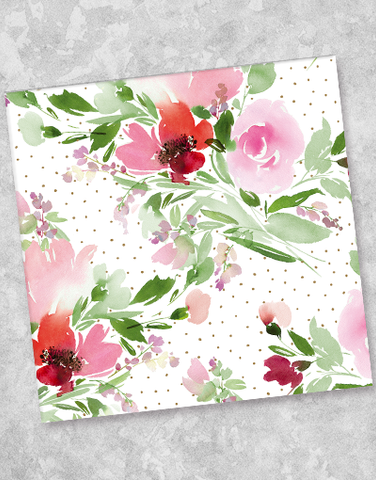 Wild Blossoms Beverage Napkins (40 Count)