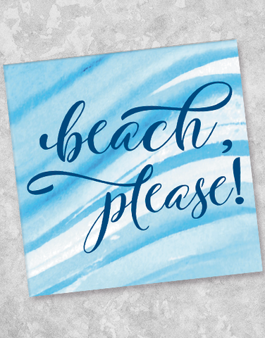 Beach Please Beverage Napkins (40 Count)