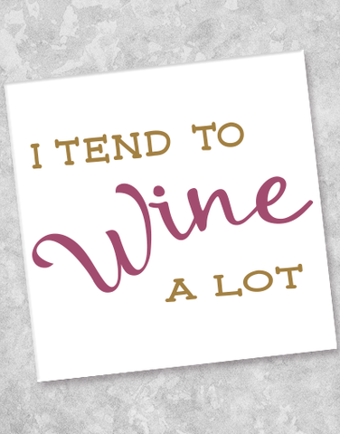 Wine A Lot Beverage Napkins (36 Count)