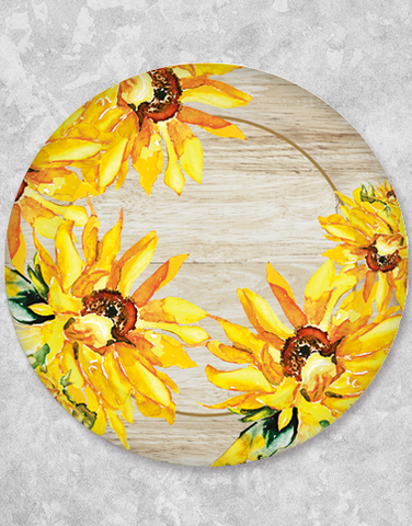 Rustic Farm Flowers Dinner Plates (15 Count)