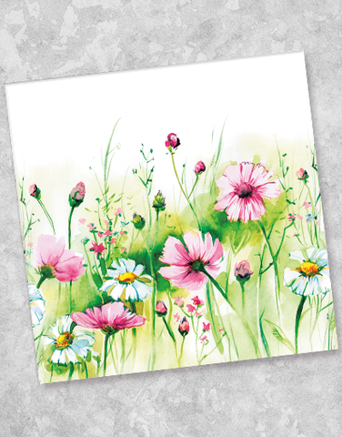 Wildflowers Beverage Napkins (36 Count)