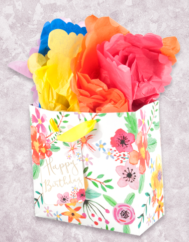 Fabulous Flowers (Medium Square) Gift Bags