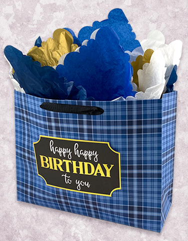 Happy Plaid Birthday (Market) Gift Bags