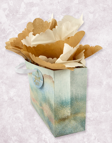 Speckled Gold Watercolor (Garden) Gift Bags