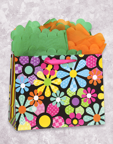 Flower Pattern Power Gift Bags