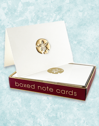 Sand Dollar Embossed Note Cards