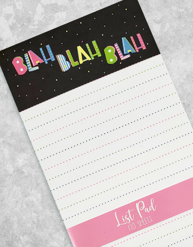 Blah Blah Blah Chunky List Pad