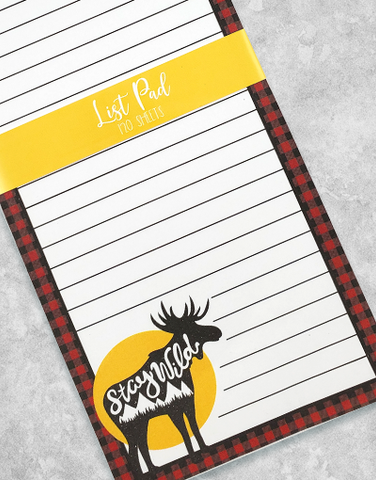 Stay Wild Chunky List Pad