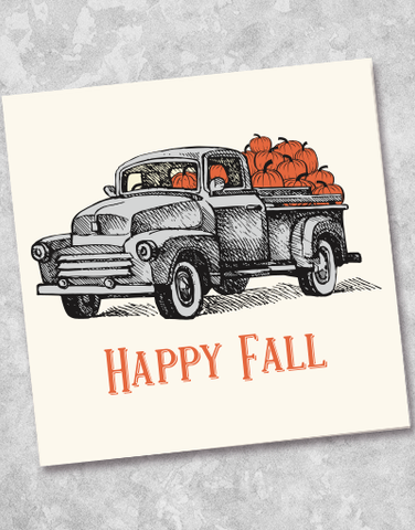 Happy Fall Pumpkins Beverage Napkins (36 Count)