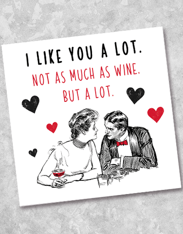 I Like You A Lot Beverage Napkins (40 Count)