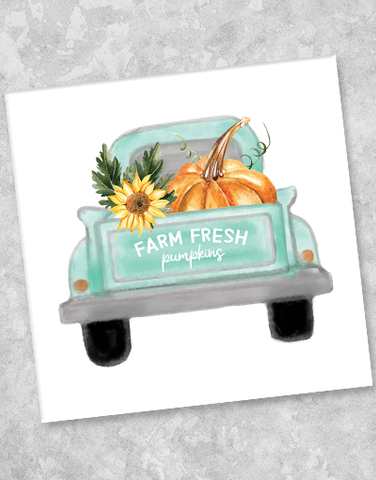 Farmed Fresh Pumpkins Beverage Napkins (40 Count)