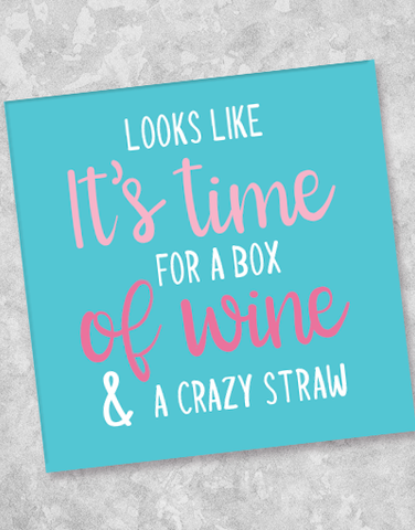 Crazy Straw Beverage Napkins (44 Count)