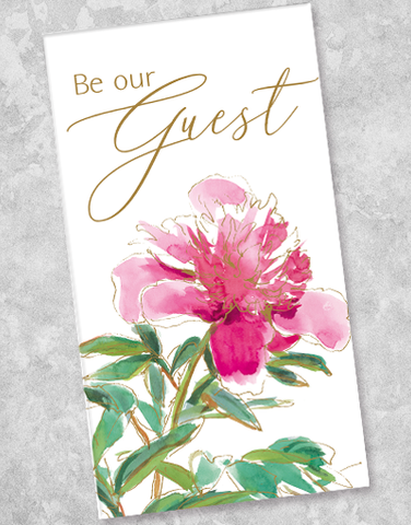Bold Bloom Foil Guest Towel Napkins (32 Count)