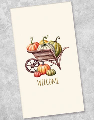 Wheelbarrow Welcome Guest Towel Napkins (36 Count)