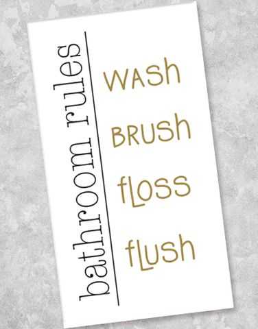 Follow The Rules Guest Towel Napkins (36 Count)