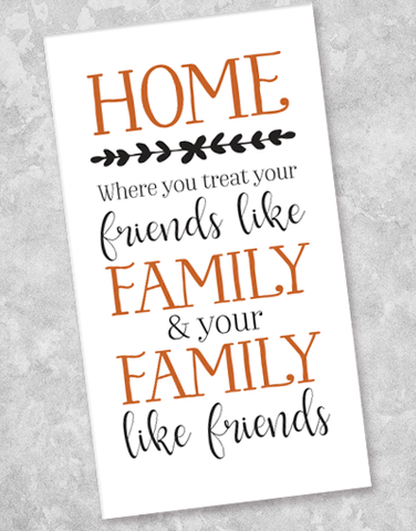 Family & Friends Home Rust Guest Towel Napkins (36 Count)