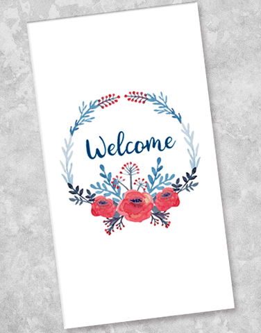 American Wreath Welcome Guest Towel Napkins (36 Count)