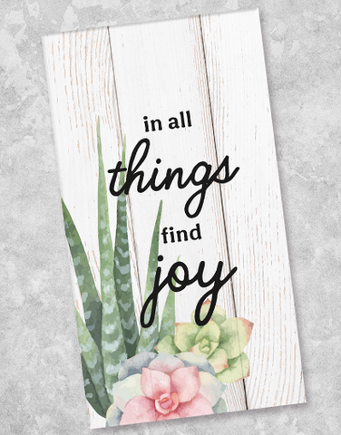 Succulent Joy Guest Towel Napkins (36 Count)