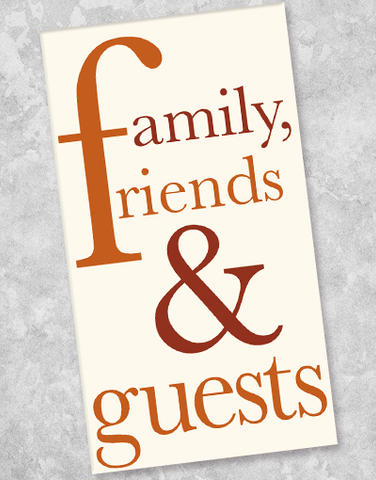 Family Friends & Guests Rust Guest Towel Napkins (36 Count)